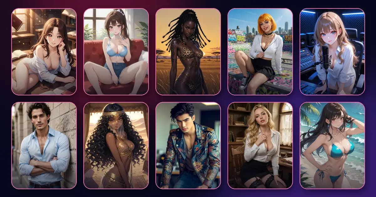 Ten best AI characters for spicy chat and roleplay on LumiChat