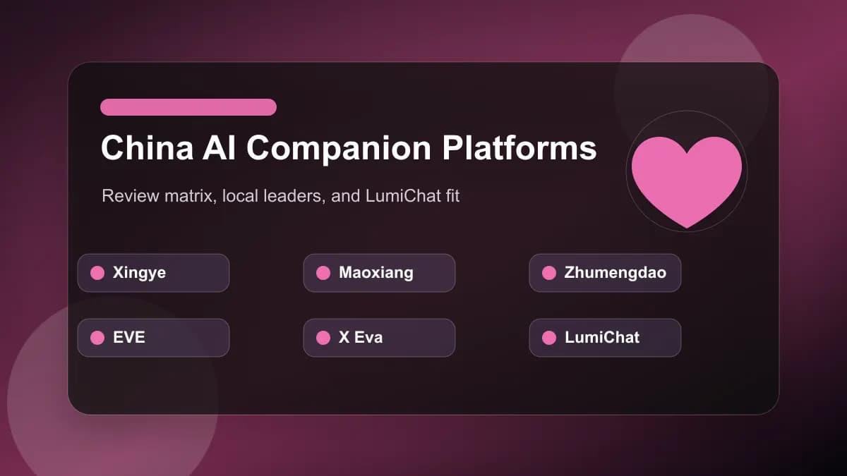 China AI girlfriend platforms comparison with LumiChat