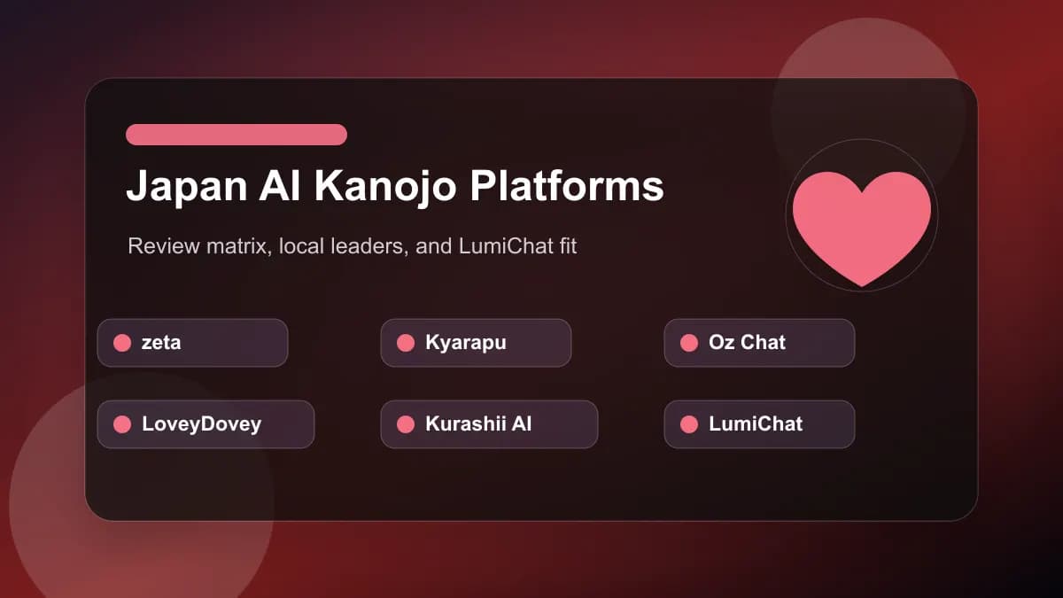 Japan AI girlfriend apps compared with LumiChat