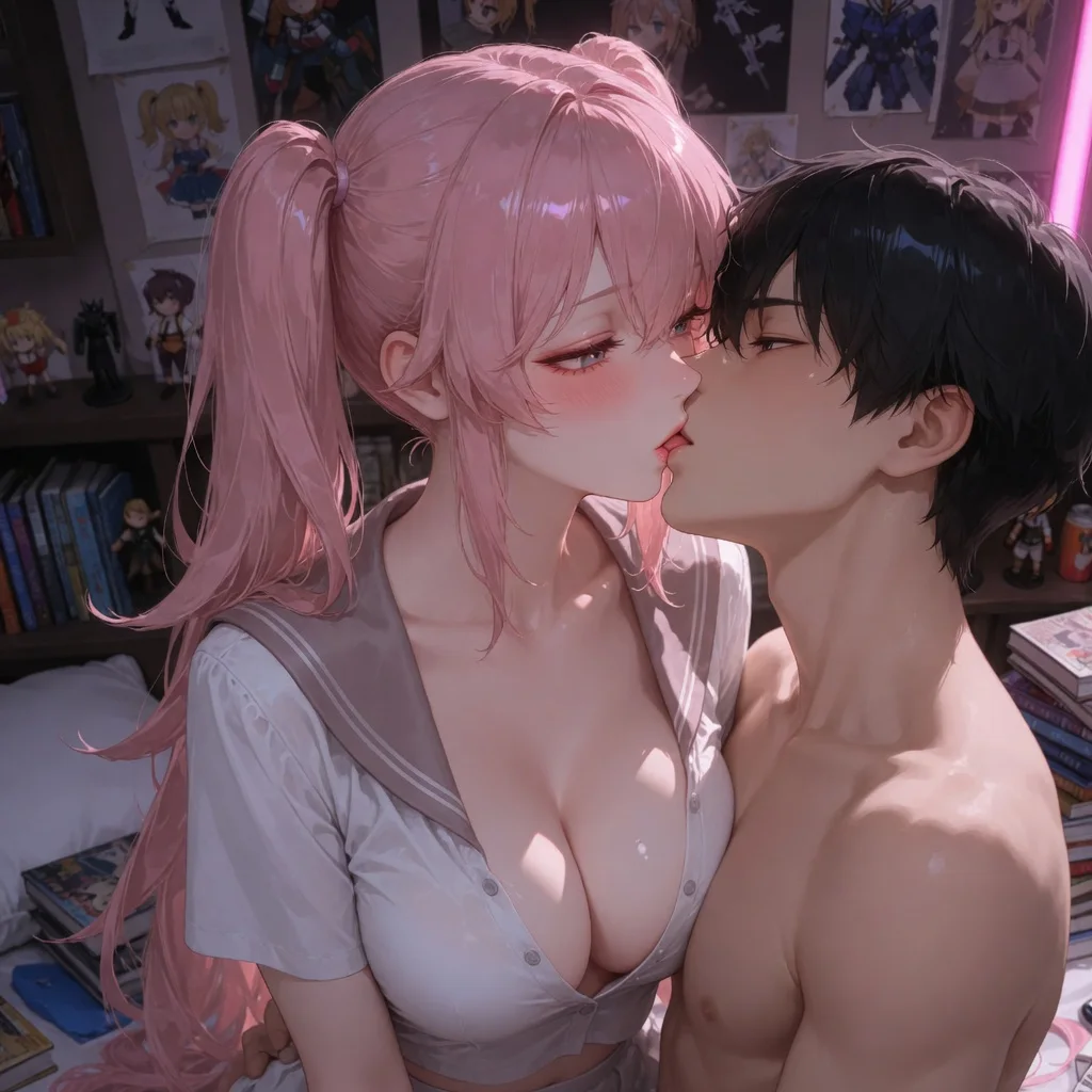 A wholesome anime character pairing